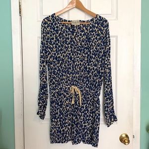 SALE! Sea New York Blue Leopard Print Romper, Size 6
